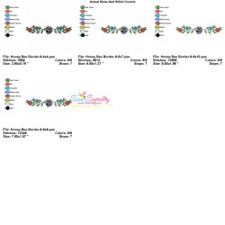 Machine Embroidery Design - Honey Bee Border - 9-2