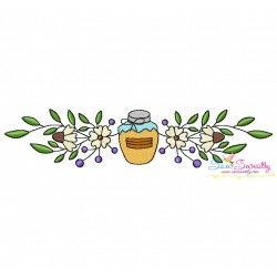 Machine Embroidery Design - Honey Bee Border - 6-1