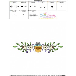 Machine Embroidery Design - Honey Bee Border - 6-3