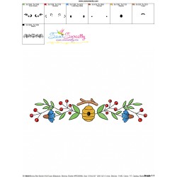 Machine Embroidery Design - Honey Bee Border - 4-3