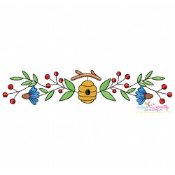 Machine Embroidery Design Bundle - Honey Bee Borders-6