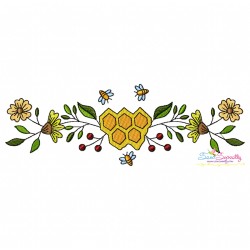 Machine Embroidery Design Bundle - Honey Bee Borders-4