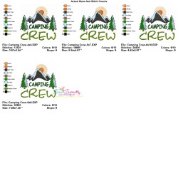 Machine Embroidery Design - Camping Crew-2