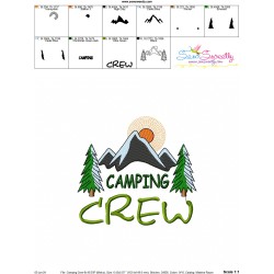 Machine Embroidery Design - Camping Crew-3