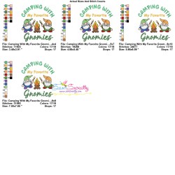 Embroidery Design - Camping With My Favorite Gnomies-2