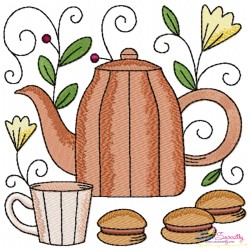 Embroidery Design Bundle- Tea Time Blocks-8