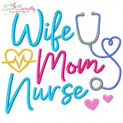 Nursing Machine Embroidery Design Bundle-11