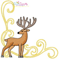 Christmas Corners Embroidery Design Bundle-9