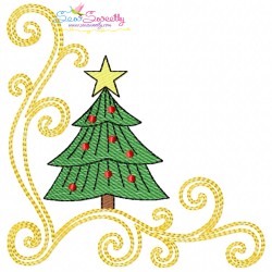 Christmas Corners Embroidery Design Bundle-11