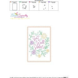 Cardstock Embroidery Design - Get Well Soon Greeting Card-8-3