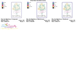 Cardstock Embroidery Design - Get Well Soon Greeting Card-7-2