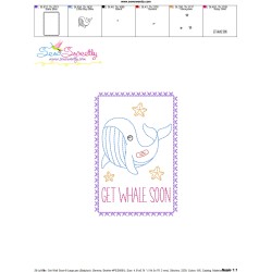 Cardstock Embroidery Design - Get Well Soon Greeting Card-6-3