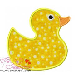 Yellow Duck Applique Design Pattern-3