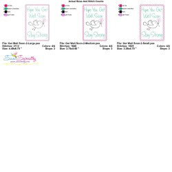 Cardstock Embroidery Design - Get Well Soon Greeting Card-2-2