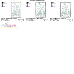 Cardstock Embroidery Design - Get Well Soon Greeting Card-1-2