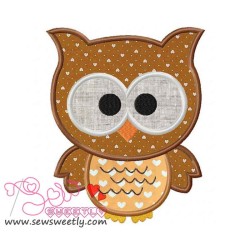 Forest Friends Owl Applique Design Pattern-2