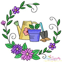 Garden Floral Frames Embroidery Design Bundle-6