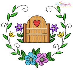Garden Floral Frames Embroidery Design Bundle-11