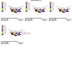 Machine Embroidery Design - Halloween Border-10-2