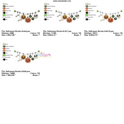 Machine Embroidery Design - Halloween Border-8-2