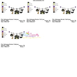 Machine Embroidery Design - Halloween Border-7-2