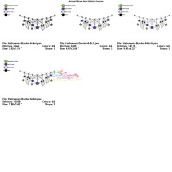 Machine Embroidery Design - Halloween Border-6-2