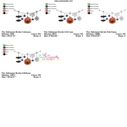 Machine Embroidery Design - Halloween Border-5-2