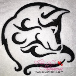 Wild Wolf-2 Embroidery  Design-1