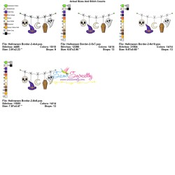 Machine Embroidery Design - Halloween Border-2-2