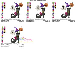 Embroidery Design - Halloween Witch Boot-2