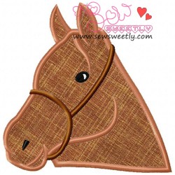 Horse Applique Design Pattern-3