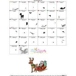 Santa Sleigh-6 Embroidery Design Pattern-3