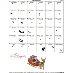 Santa Sleigh-9 Embroidery Design Pattern-2