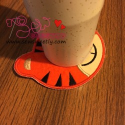 Cute Tiger Face Applique Design Pattern-2