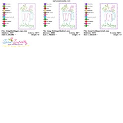 Christmas Cardstock Embroidery Design - Cozy Holidays-3