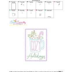 Christmas Cardstock Embroidery Design - Cozy Holidays-2