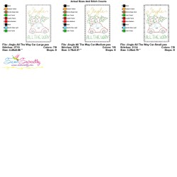 Christmas Cardstock Embroidery Design - Jingle All The Way Car-3