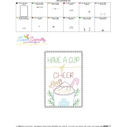 Christmas Cardstock Embroidery Design - Have a Cup of Cheer-2