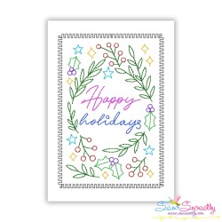 Christmas Cardstock Embroidery Design Bundle - Greeting Cards-4
