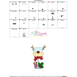 Embroidery Design - Christmas Wine Glass-9-2