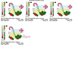 Embroidery Design - Christmas Wine Glass-1-3