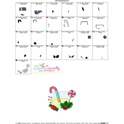 Embroidery Design - Christmas Wine Glass-1-2