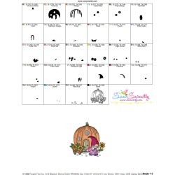 Embroidery Design - Pumpkin Fairy House And Gnome-2