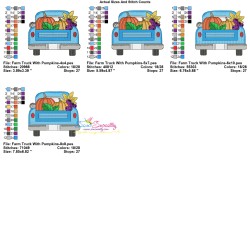 Embroidery Design - Farm Truck With Pumpkins-3