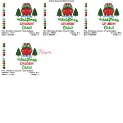 Embroidery Design - Christmas Cruisin Crew-3