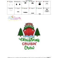 Embroidery Design - Christmas Cruisin Crew-2