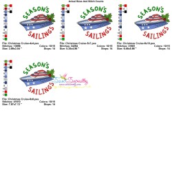 Embroidery Design - Christmas Cruise-3