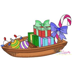 Sailing Into Christmas Embroidery Design Bundle-10