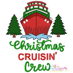 Sailing Into Christmas Embroidery Design Bundle-5