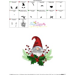 Christmas Gnome-10 Embroidery Design Pattern-2